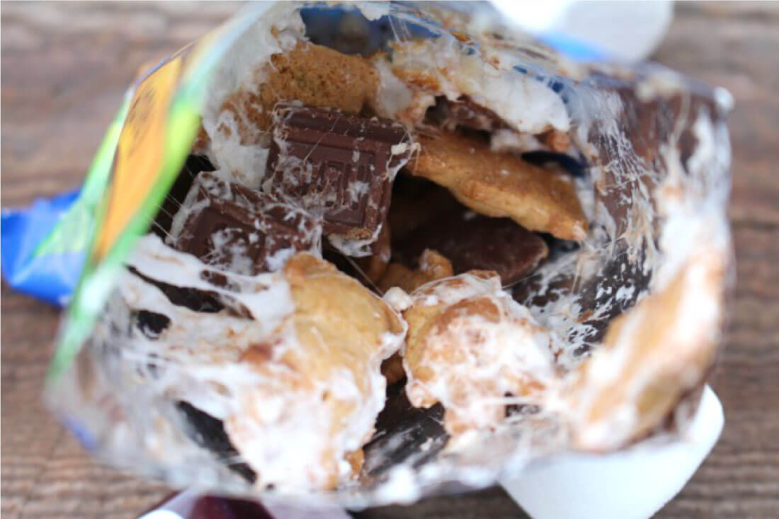 Smores in a Bag - what it looks like when you mix it together