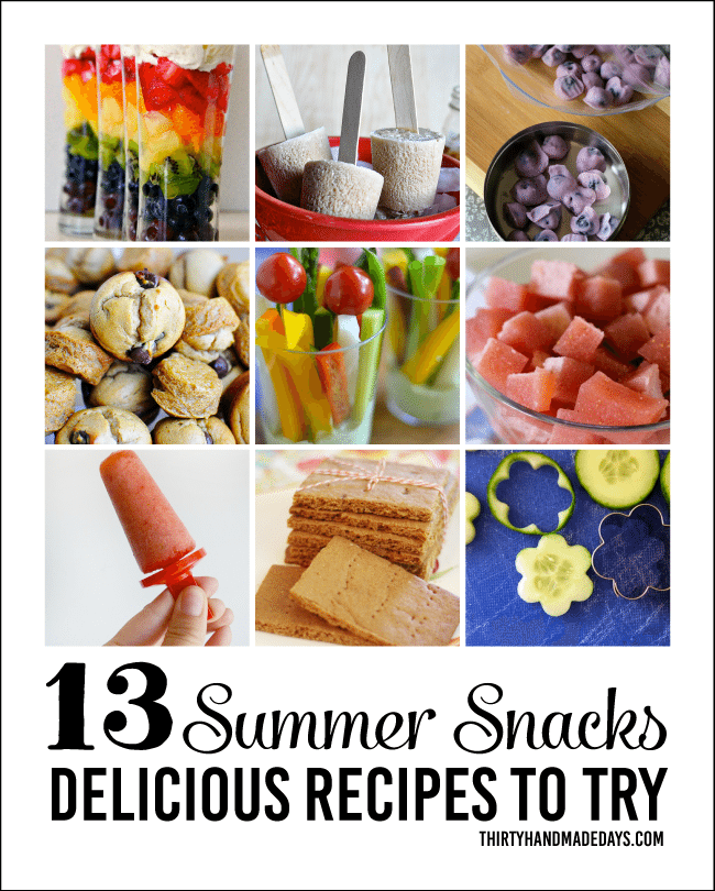 13 Summer Snack Recipes 