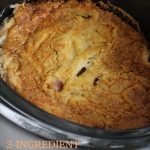 3-Ingredient Slow Cooker Peach Dump Cake