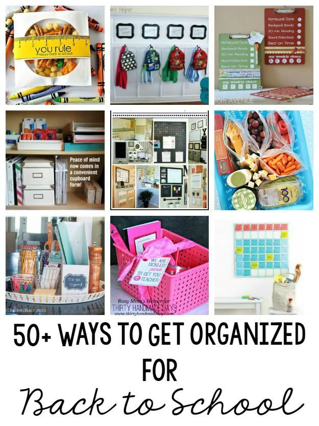 50+ Ideas to Get Organized for Back to School / by Busy Mom's Helper for Thirty Handmade Days