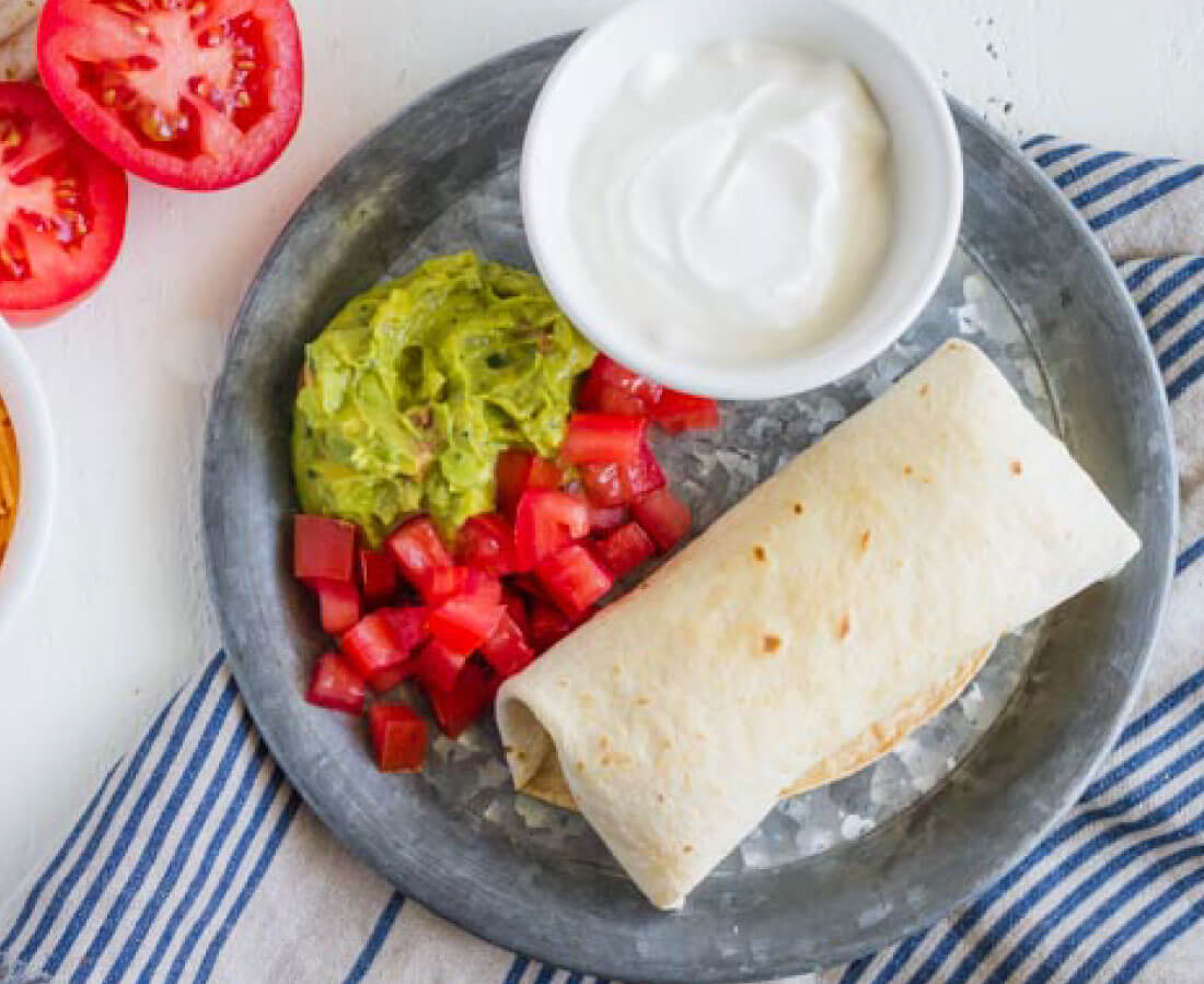 Baked Beef Chimichangas