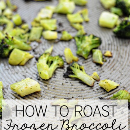 How to roast frozen broccoli www.thirtyhandmadedays.com