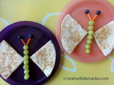 Butterfly Quesadilla / by Creative Kid Snacks / Round up by Busy Mom's Helper for Thirty Handmade Days