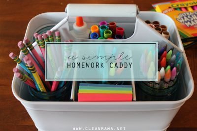 Simple Homework Caddy / by Clean Mama / Round up on Thirty Handmade Days