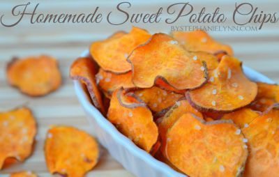 Homemade Sweet Potato Chips / by Stephanie Lynn / Round up by Busy Mom's Helper for Thirty Handmade Days