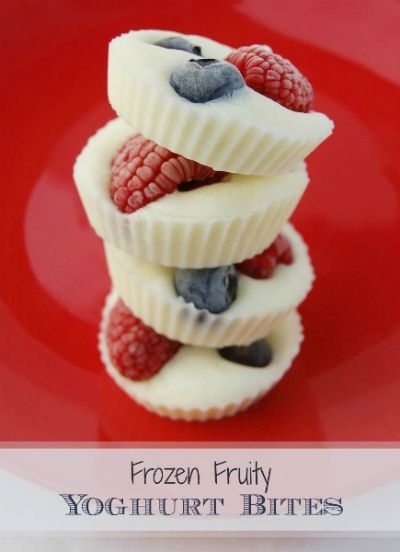 Frozen Fruity Yogurt Bites / by Eats Amazing / Round up by Busy Mom's Helper for Thirty Handmade Days