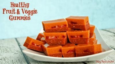 Homemade Fruit & Veggie Gummies / on Creative Green Living / Round up by Busy Mom's Helper for Thirty Handmade Days