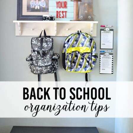 Back to School Organization Ideas from thirtyhandmadedays.com