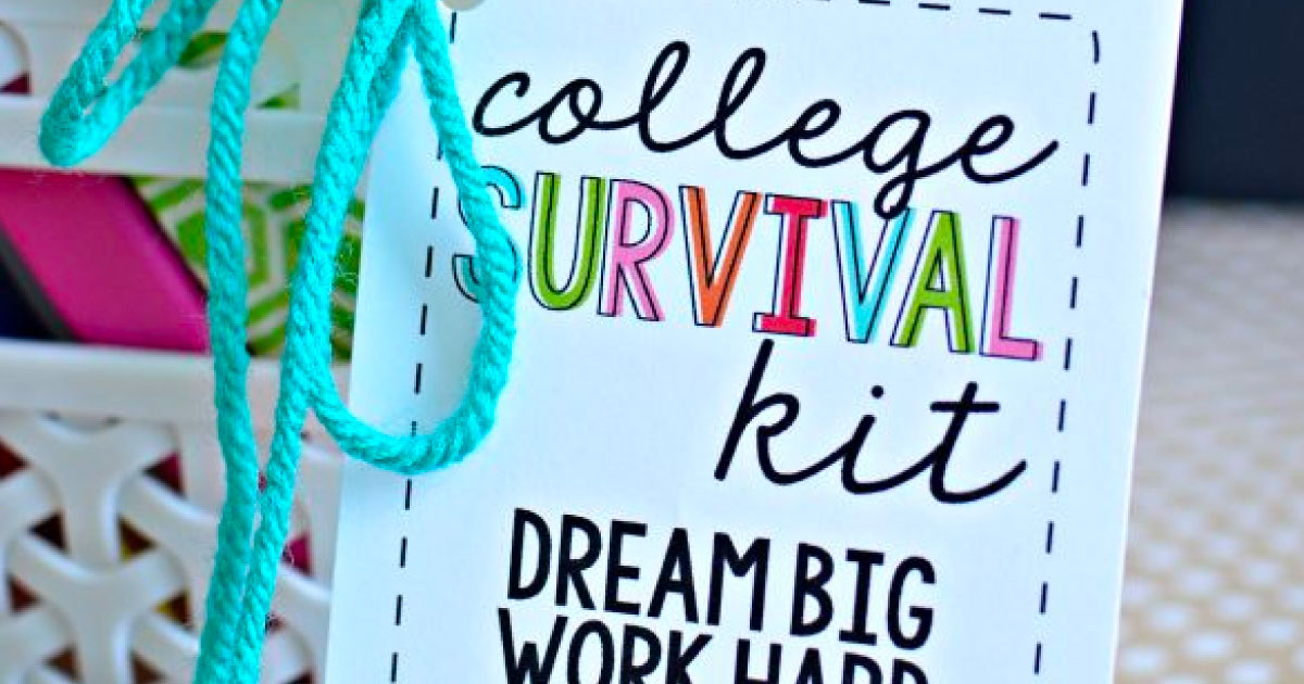 College Survival Kit with Printables