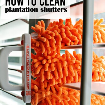 How to clean plantation shutters + fall cleaning list www.thirtyhandmadedays.com