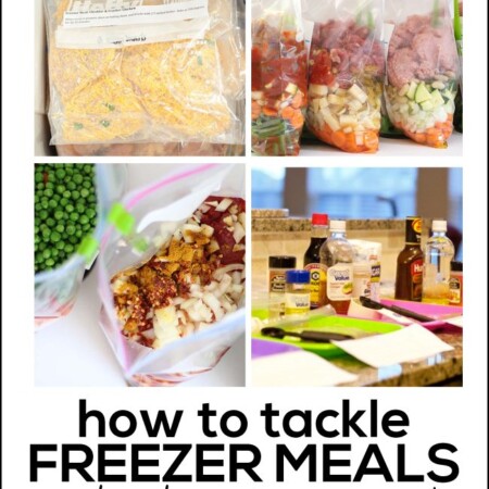 How to tackle freezer meals www.thirtyhandmadedays.com