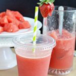 Make a refreshing Strawberry Watermelon Slush from thirtyhandmadedays.com