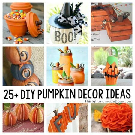 25+ DIY Pumpkin Decor Ideas / Round up on Thirty Handmade Days