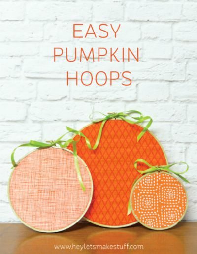 Easy Pumpkin Hoops / by Hey Let's Make Stuff / Round up on Thirty Handmade Days