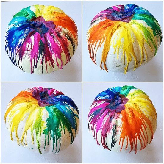 Melted Crayon Pumpkin Decorating / by Crafty Morning / Round up on Thirty Handmade Days