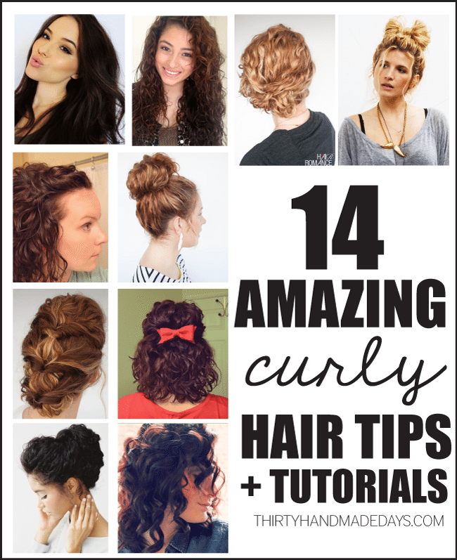 14 Amazing Curly Hair Tips + Tutorials from www.thirtyhandmadedays.com