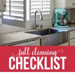 How to clean plantation shutters and printable fall cleaning checklist from www.thirtyhandmadedays.com