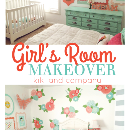 Girls Room Makeover featured at the Party Bunch