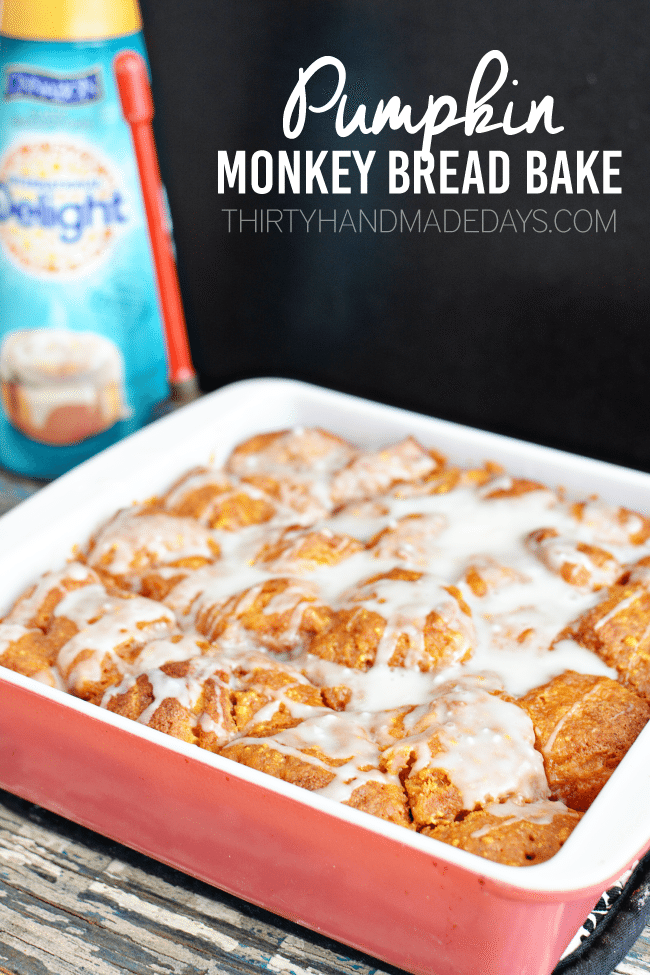 Pumpkin Monkey Bread Bake from www.thirtyhandmadedays.com