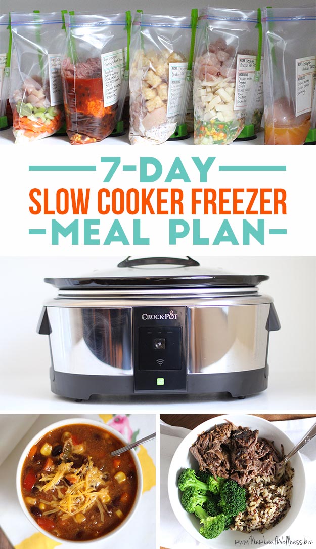 7-Day Slow Cooker Freezer Meal Plan