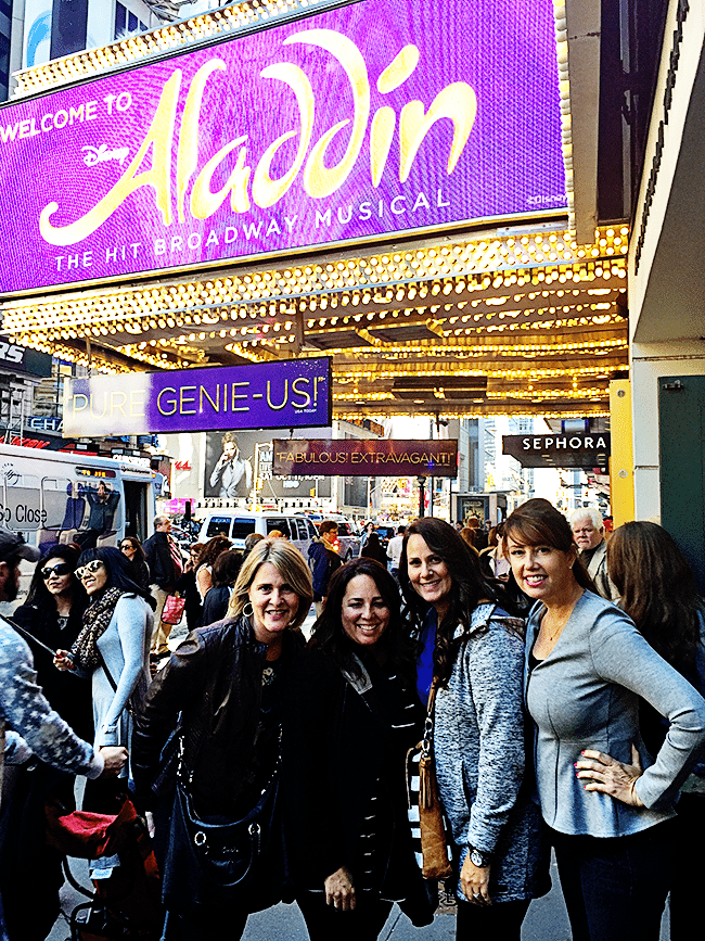 Going to Aladdin on Broadway www.thirtyhandmadedays.com