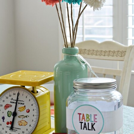 Table Talk - Dinner table idea for families www.thirtyhandmadedays.com