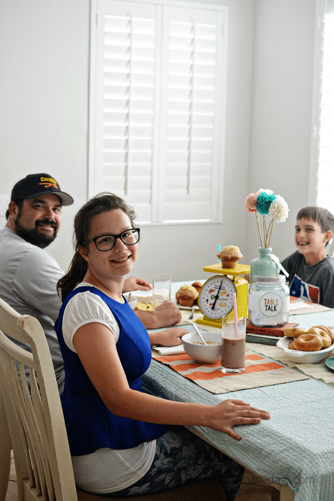 Eating dinner all together - join the challenge! 