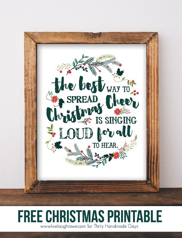 Christmas Printable. Holiday Printable from Live Laugh Rowe_1