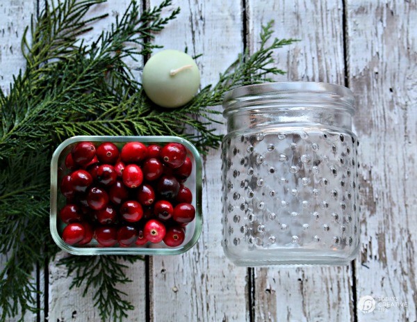 5 Minute Christmas Luminaries - easy to make and make your house smell good! What you need.