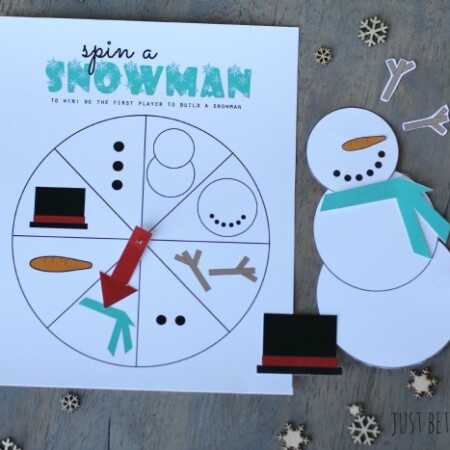 Spin a Snowman Free Printable