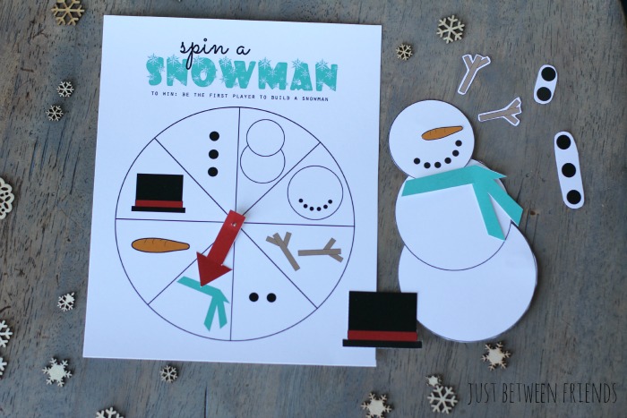 Build a Snowman Free Printable Activity