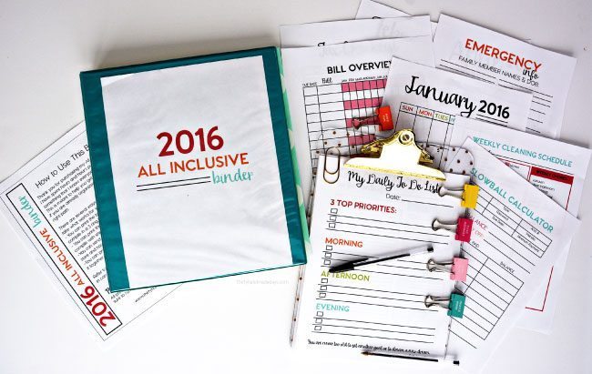 2016 All Inclusive Binder from www.thirtyhandmadedays.com