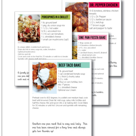 Favorite Family Dinner Recipes