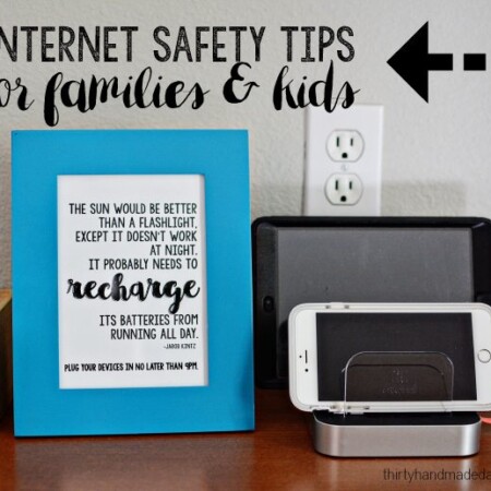 Internet Safety Tips for Kids and Families www.thirtyhandmadedays.com