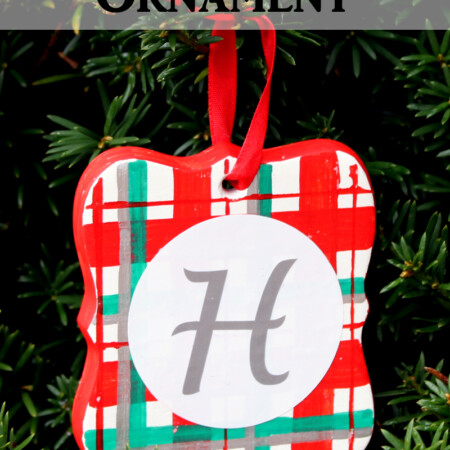 Pain this Plaid Ornament from the Country Chic Cottage