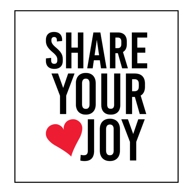 Share Your Joy Pillow front 