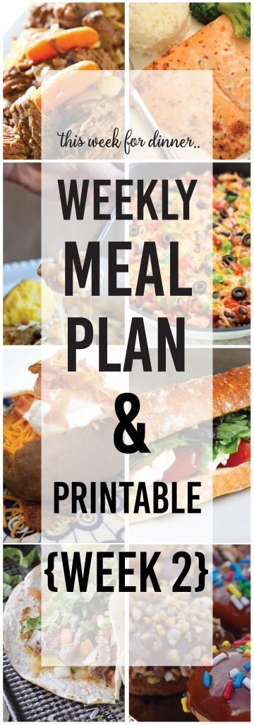 Free Printable Meal Plan - What's For Dinner? 