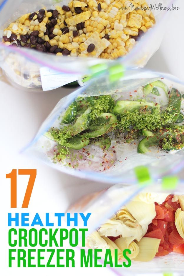 17 Healthy Crockpot Freezer Meals