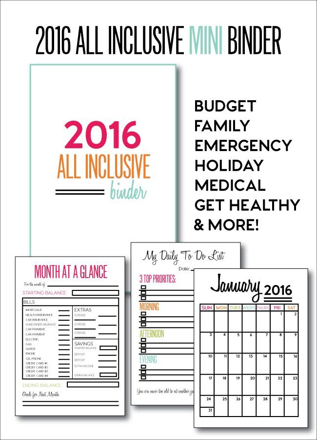 Mini All Inclusive 2016 Binder from www.thirtyhandmadedays.com
