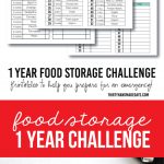 1 Year Food Storage Challenge