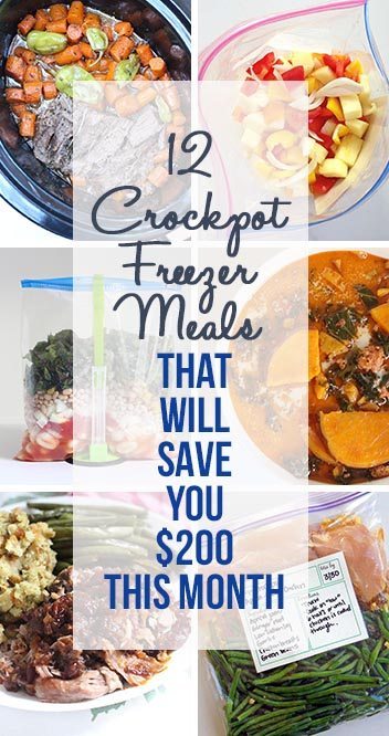 12 Crockpot Freezer Meals That Will Save You $200 This Month