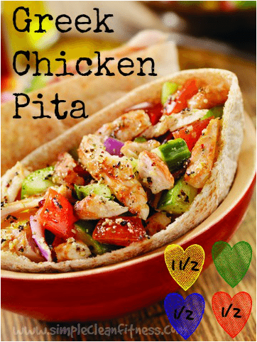 Greek Chicken Pita on Simple Clean Fitness / round up on ThirtyHandmadeDays.com