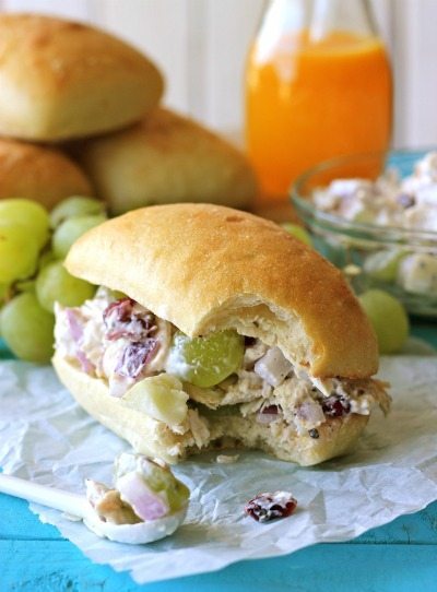 Greek Yogurt Chicken Salad by Damn Delicious / round up on ThirtyHandmadeDays.com