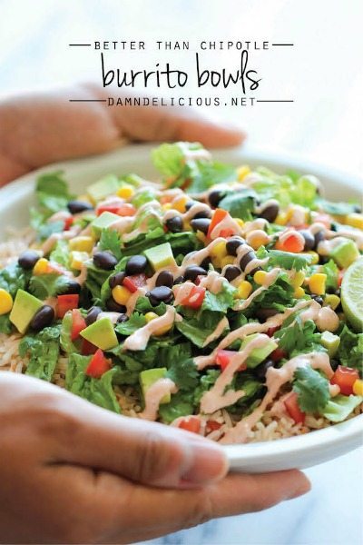 better than chipotle burrito bowls from Damn Delicious / round up on ThirtyHandmadeDays.com
