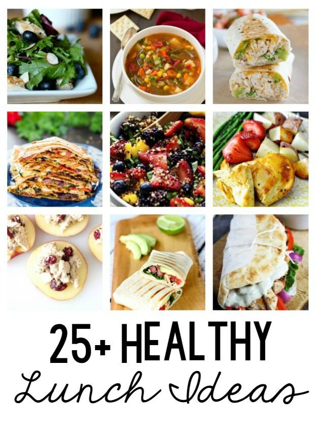 25+ Healthy Lunch Ideas / a round up of healthy recipes on ThirtyHandmadeDays.com