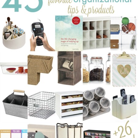 45 Favorite Organizational Products from your Favorite Bloggers www.thirtyhandmadedays.com