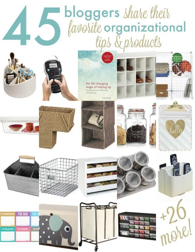 45 Favorite Organizational Products from your Favorite Bloggers www.thirtyhandmadedays.com