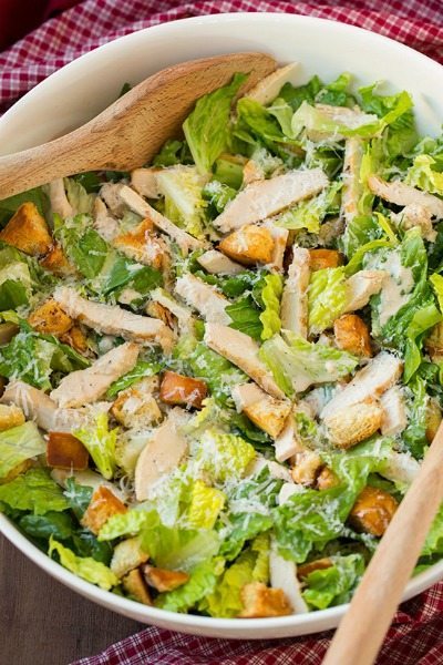 Chicken Caesar Salad from Cooking Classy / round up on ThirtyHandmadeDays.com