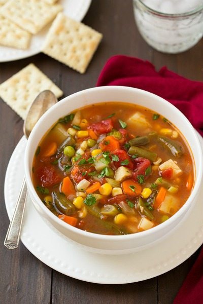 Vegetable Soup from Cooking Classy / round up on ThirtyHandmadeDays.com