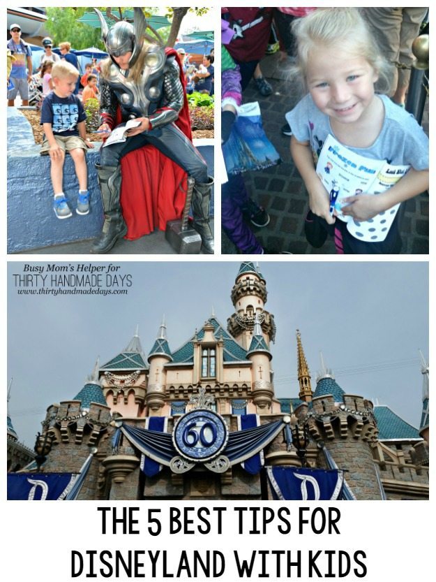 The 5 Best Tips for Disneyland with Kids / by BusyMomsHelper for ThirtyHandmadeDays.com / These tips were a lifesaver when taking our group with ages a few weeks up, toddlers and up to preteens!